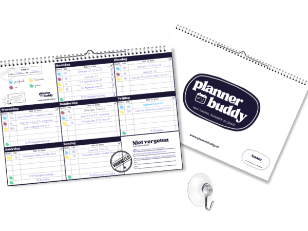 Plannerbuddy huiswerkplanner blauw neutraal puber