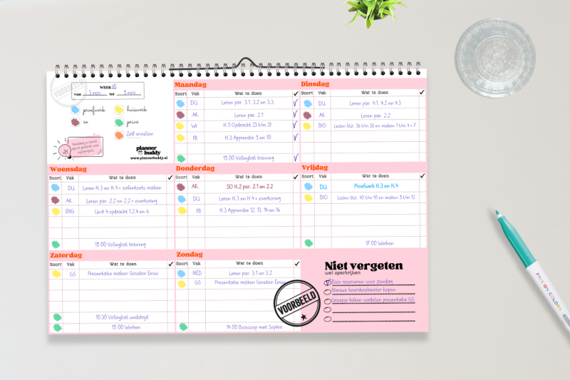 PlannerBuddy Roze - Afbeelding 3