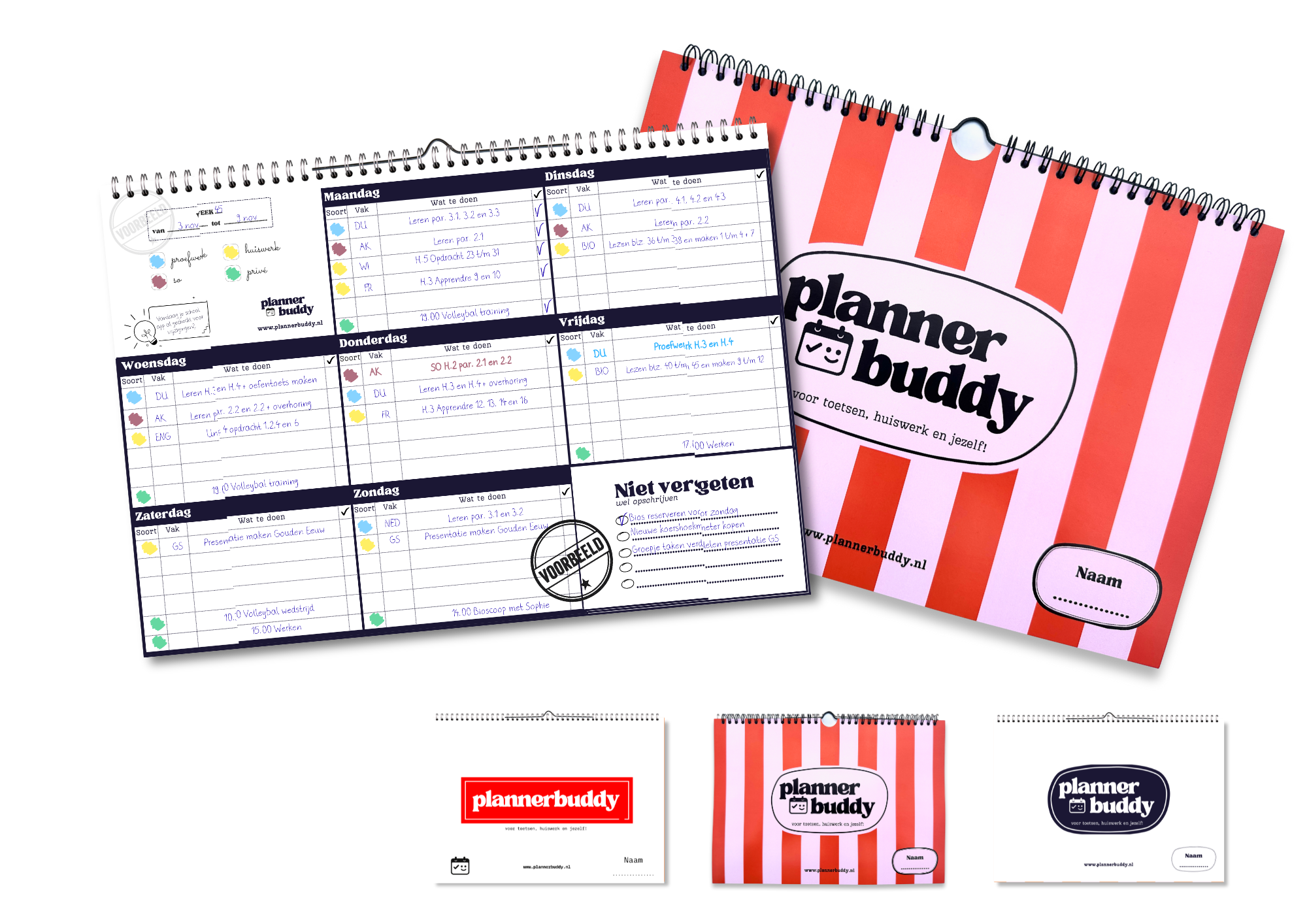 Huiswerkplanner studieplanner plannerbuddy def Huiswerkplanner studieplanner plannerbuddy