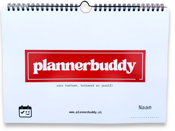 huiswerkplanner studieplanner rood plannerbuddy