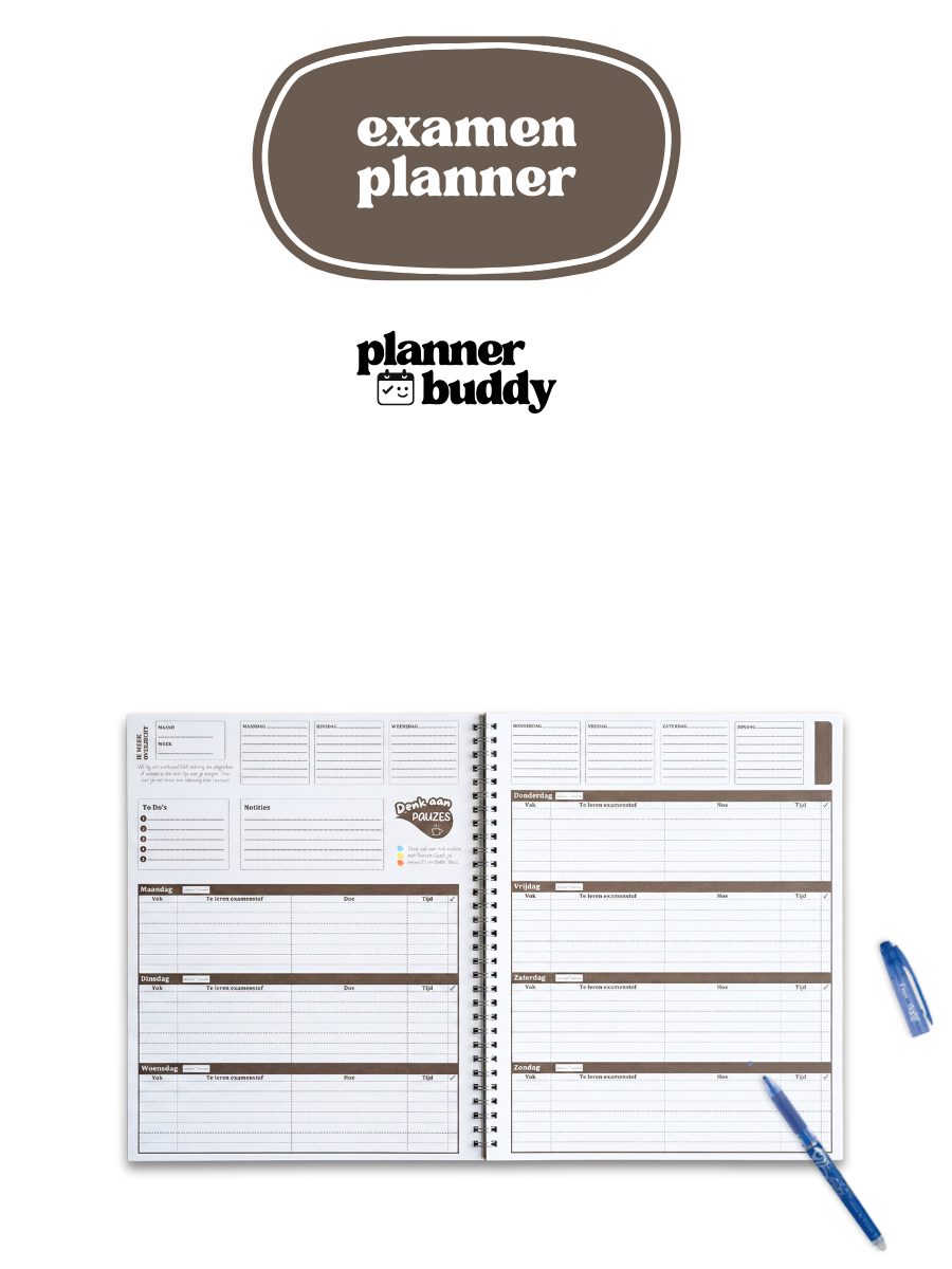 waarom werkt examenplanner examenplanner huiswerkplanner