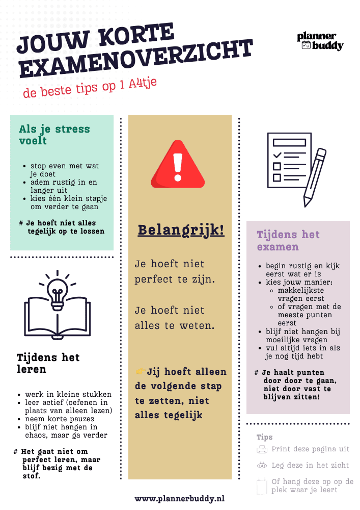 Help! Examenstress poster examenstress poster